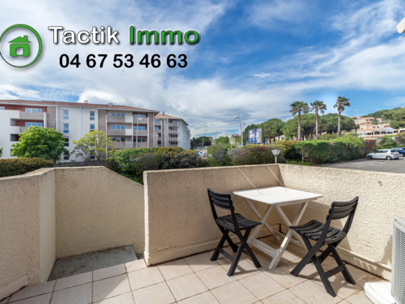 Appartement 2 pièces avec terrasse et parking à Sète, quartier Corniche