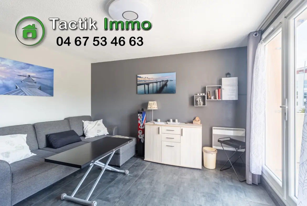 Appartement 2 pièces avec terrasse et parking à Sète, quartier Corniche 