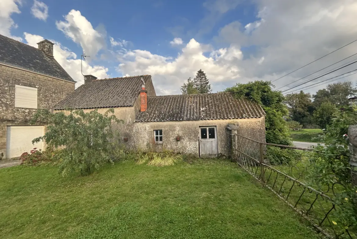 Vente d'une maison de village à Melrand avec un fort potentiel 