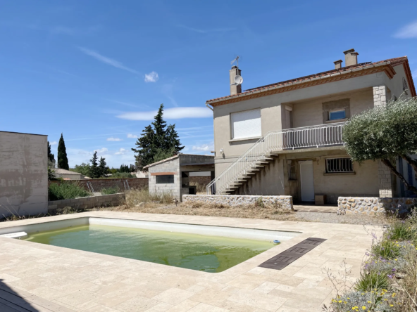 Maison à Lézignan-Corbières - 4 chambres, piscine et garage