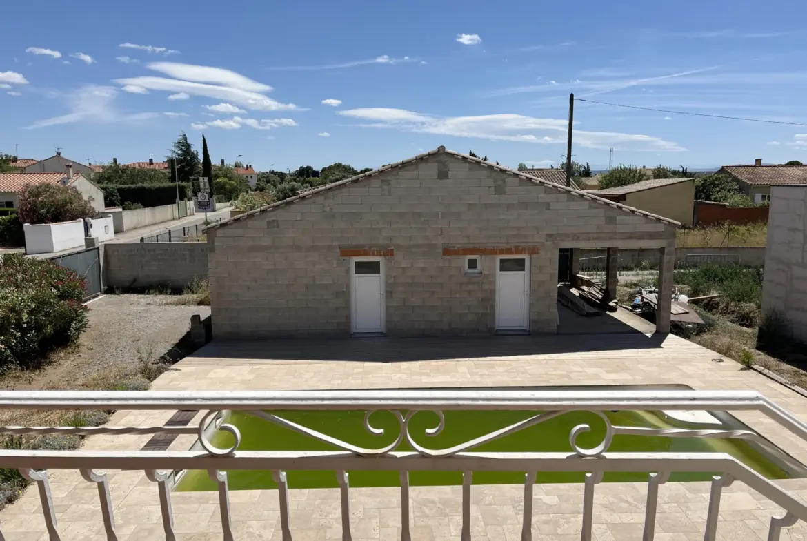 Maison à Lézignan-Corbières - 4 chambres, piscine et garage 