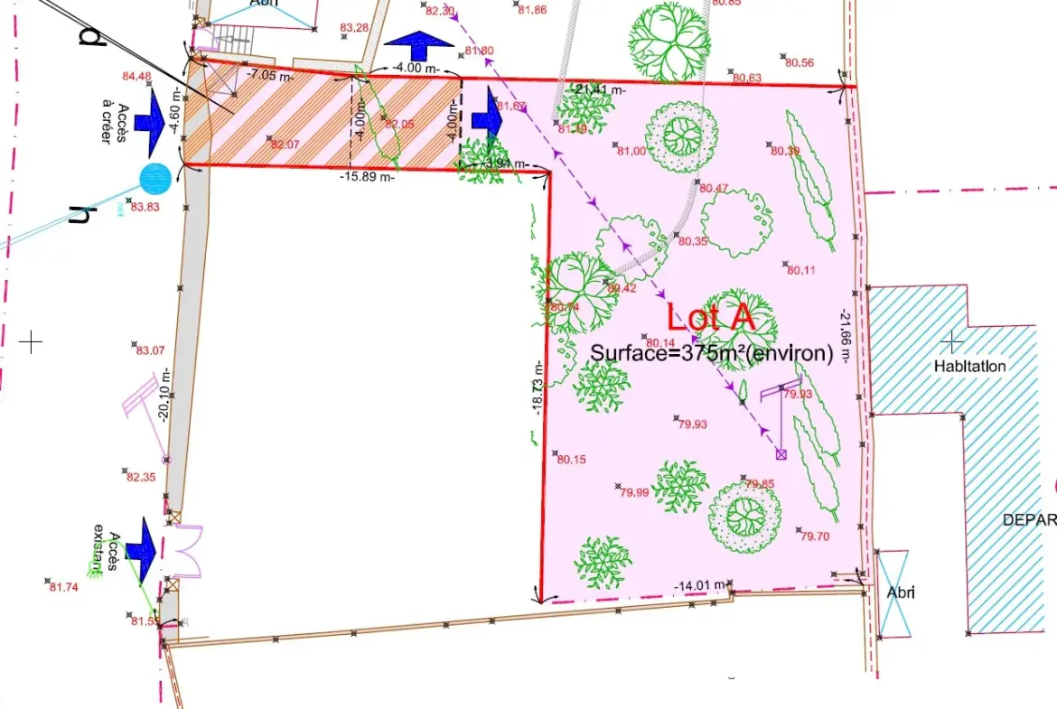 Terrain Constructible Viabilisé à Nîmes, Quartier La Gazelle 