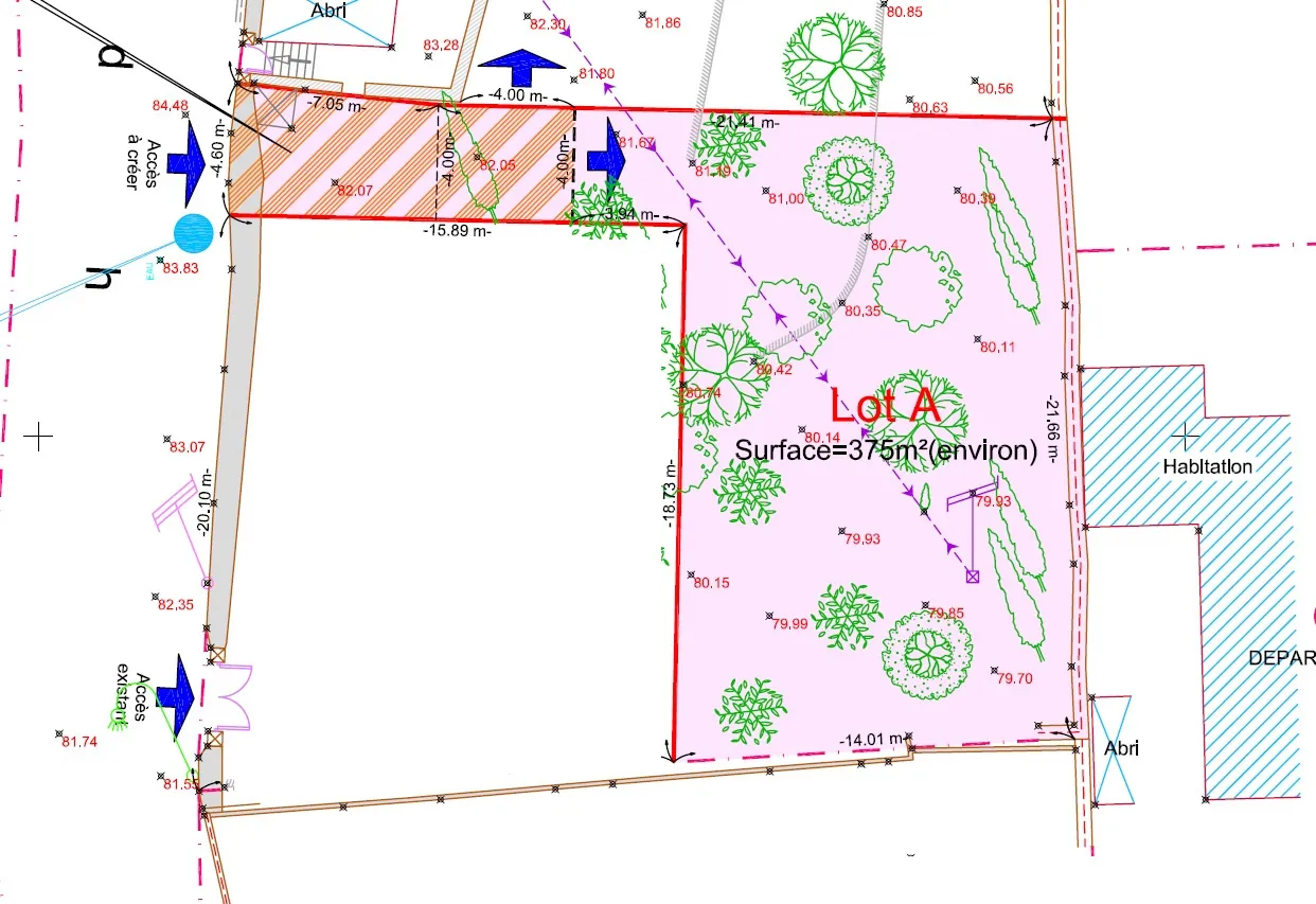 Terrain Constructible Viabilisé à Nîmes, Quartier La Gazelle 