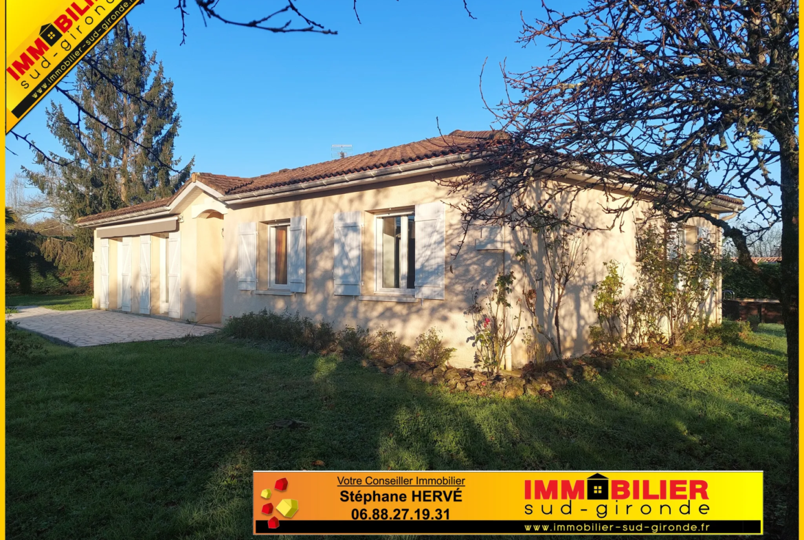 Maison à vendre près de Langon avec piscine 