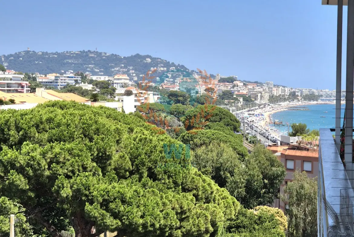 Appartement T2 rénové à Cannes avec accès plage 