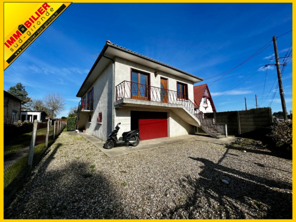 Maison spacieuse à Toulenne avec sous-sol et jardin - 4 chambres