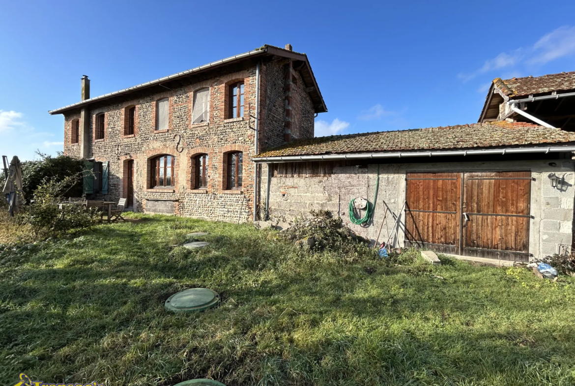 Maison 4 pièces avec dépendances et grand terrain à Limons 