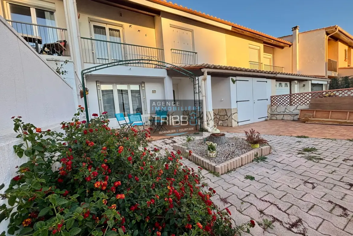 Villa avec 3 chambres, garage et jardin à Pollestres 