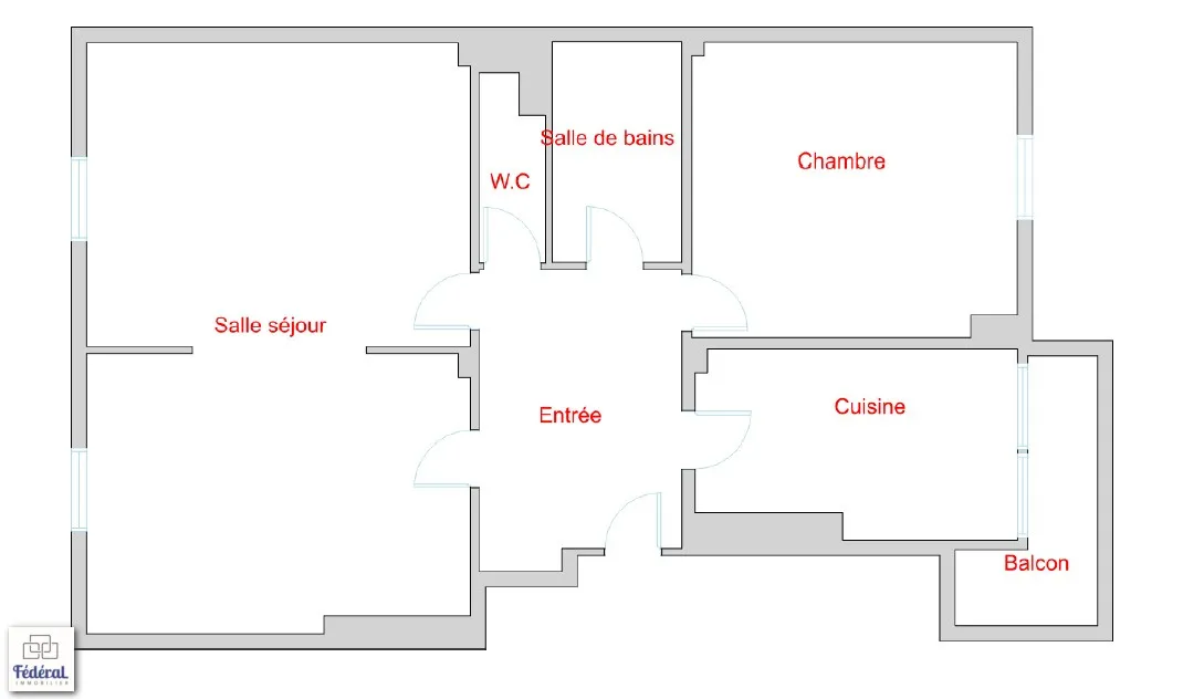 F3 spacieux à Strasbourg avec balcon et possibilité de garage 