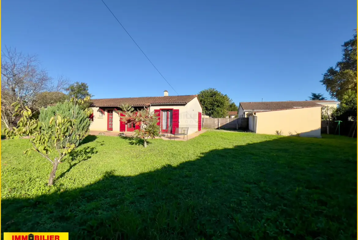 Maison familiale à vendre à Podensac, 4 chambres, jardin 