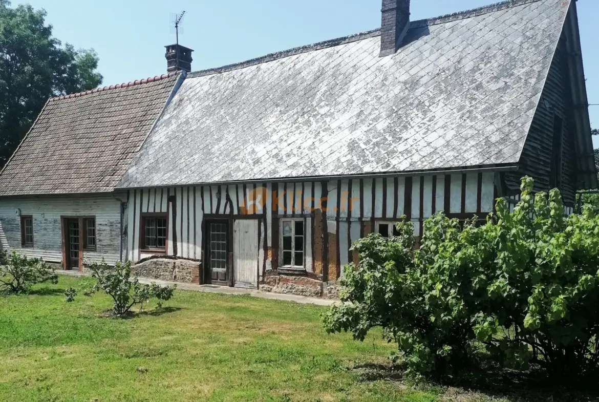 Longère à rénover à Auppegard avec jardin et garage 