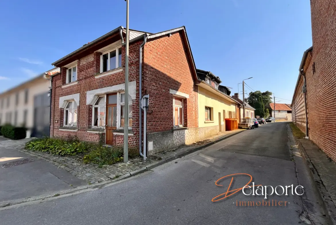 Maison à rénover à Bernaville - 168 m² avec 4 chambres 