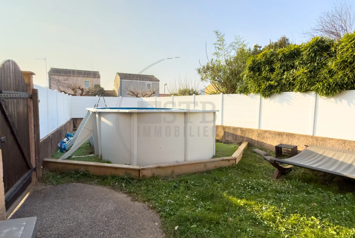 Villa R+1 de 90m² avec 4 chambres et piscine au Pouzin 