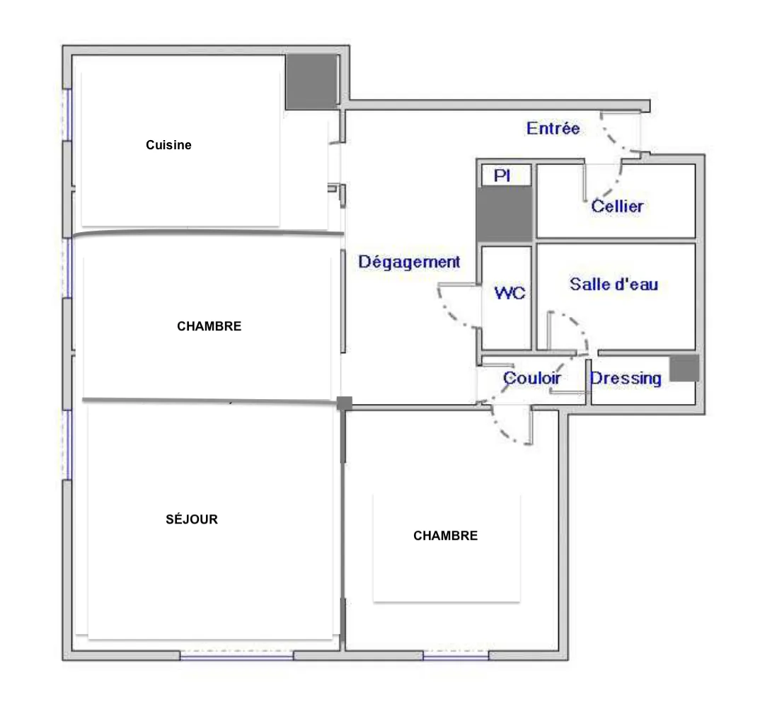 Vente F3 de 70 m² avec Parking à Clermont-Ferrand 