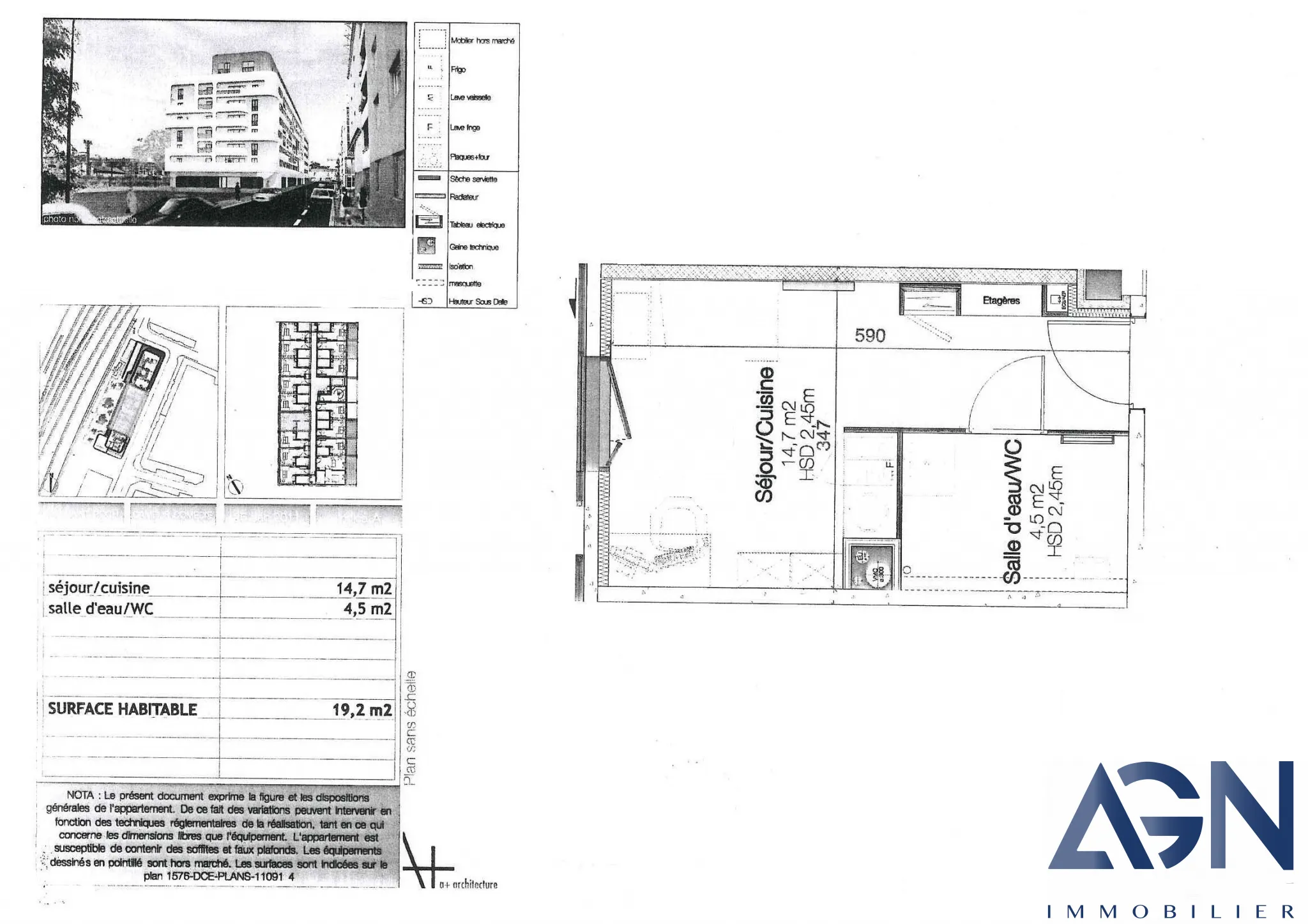 À VENDRE : STUDIO DE 19,2 M² EN CENTRE-VILLE DE MONTPELLIER 