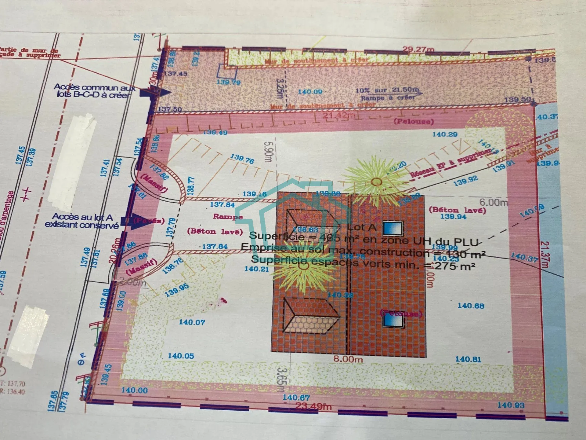 Terrain constructible 465 m² à La Queue Lez Yvelines 