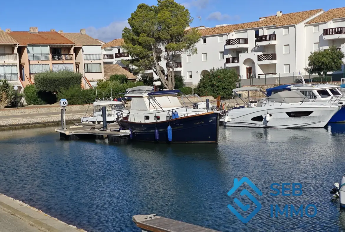 Appartement 2 pièces meublé avec vue sur la lagune à St Cyprien 