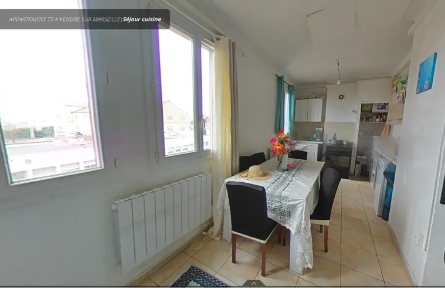 Appartement T3 à vendre sur Marseille - Quartier Le Canet 