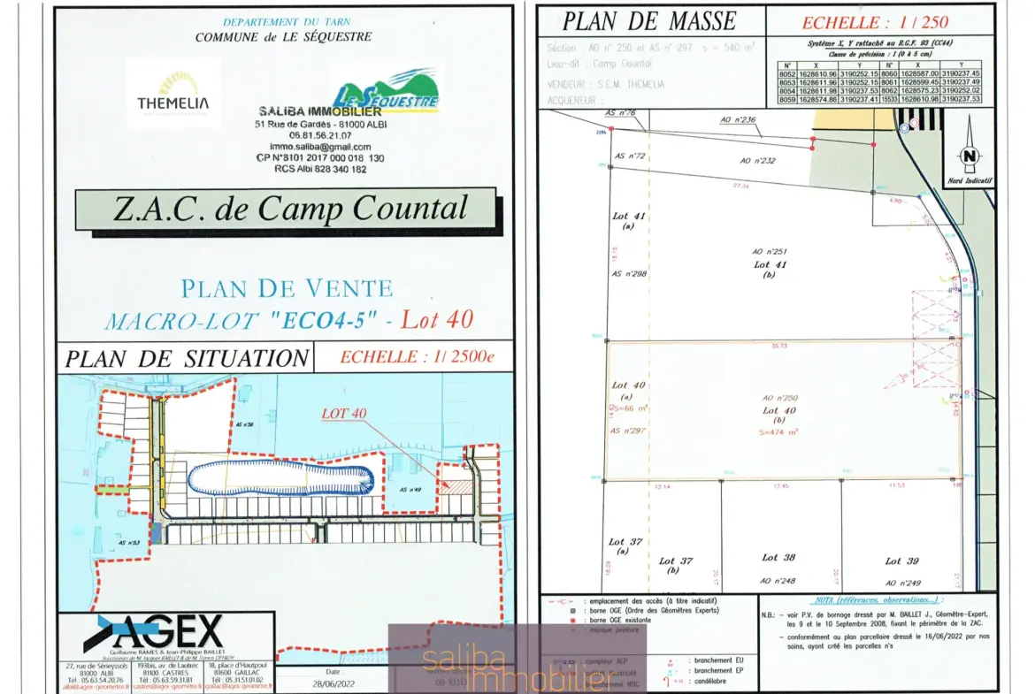 Terrain à bâtir viabilisé de 540 m² à vendre au Séquestre 