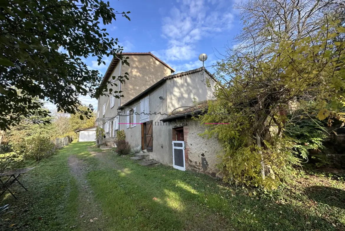 Maison d'Habitation avec Terrain Attenant et Dépendances à Saint Symphorien de Lay 