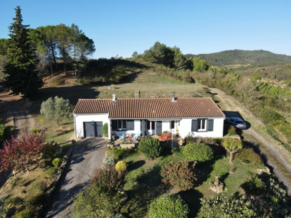 Maison de plain-pied à Couiza avec magnifique vue sur les montagnes