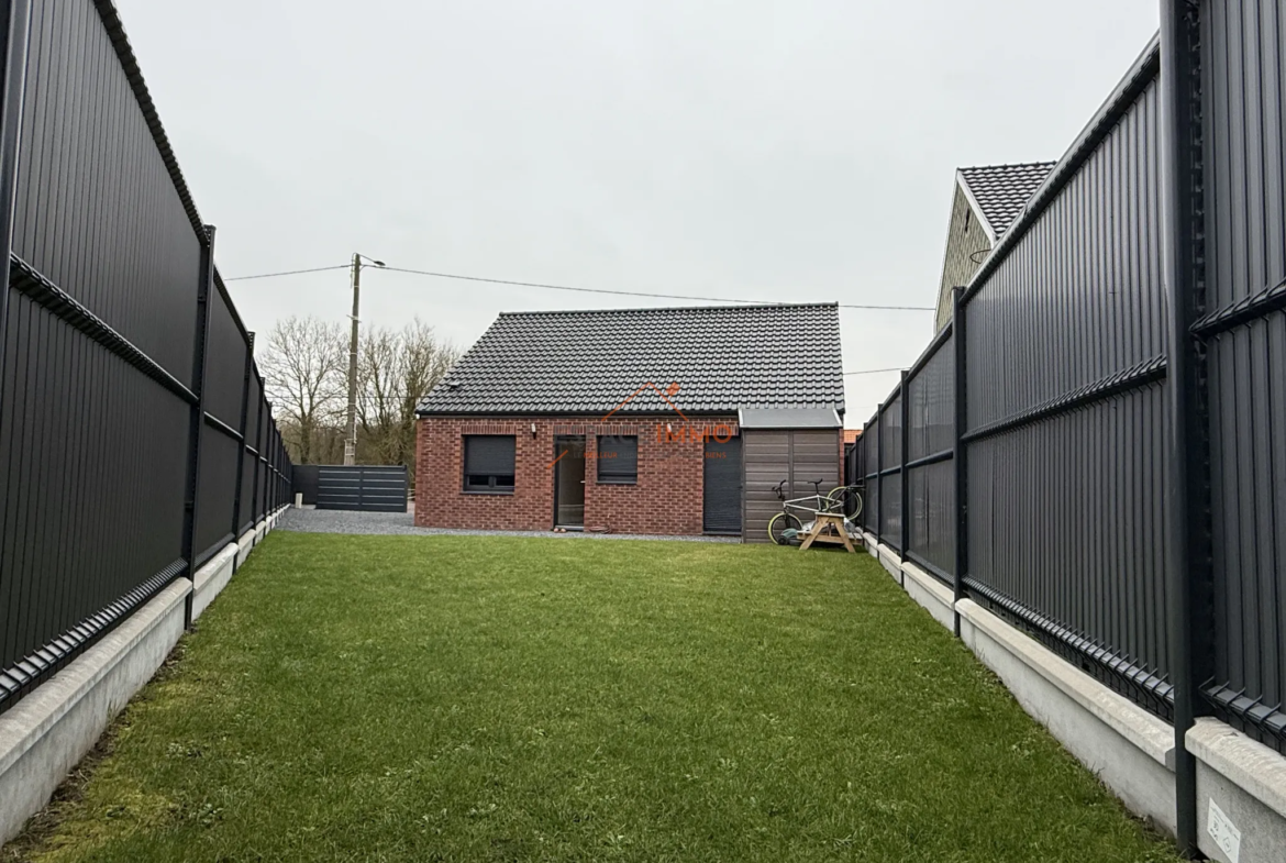 Maison récente de plain-pied à Bruay-sur-l'Escaut avec 3 chambres 