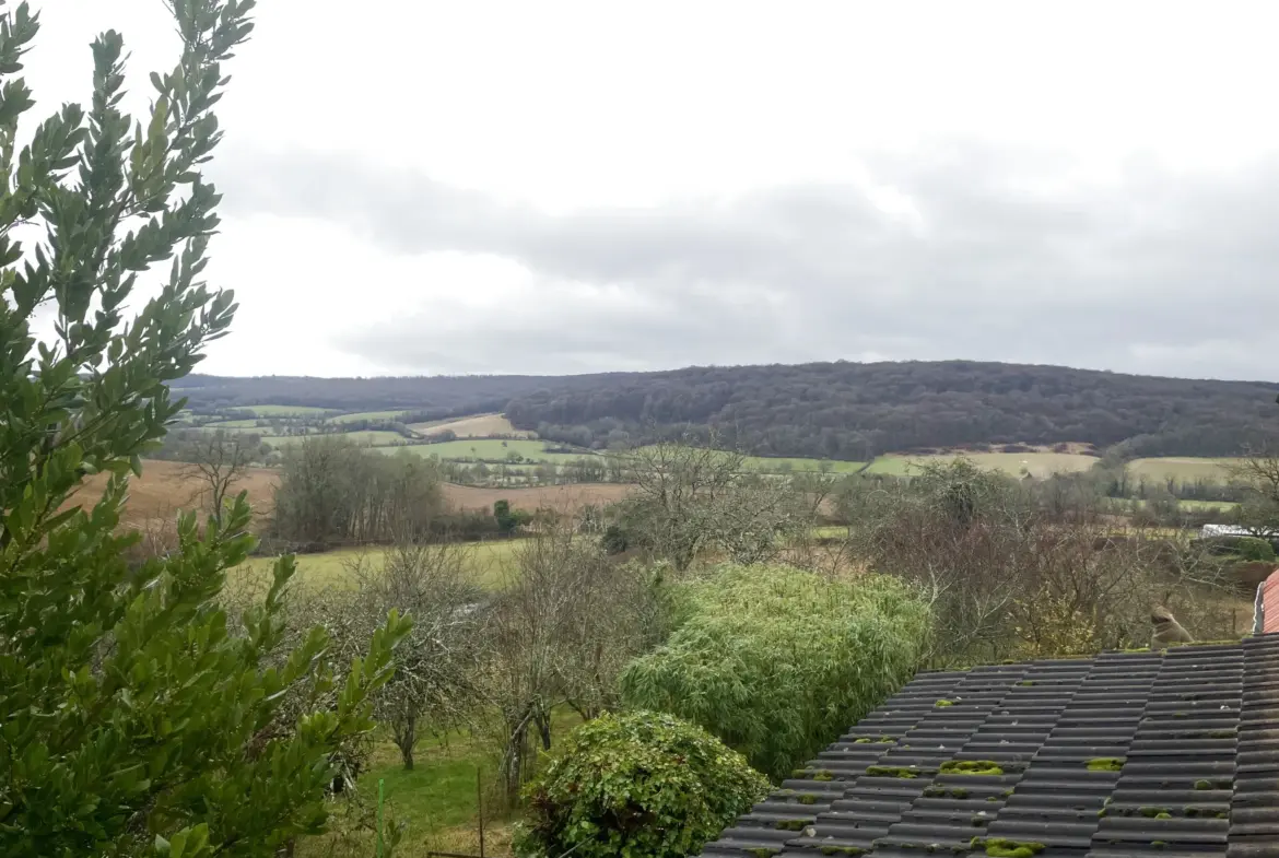 Maison de plain pied à Nolay avec vue sur la campagne 