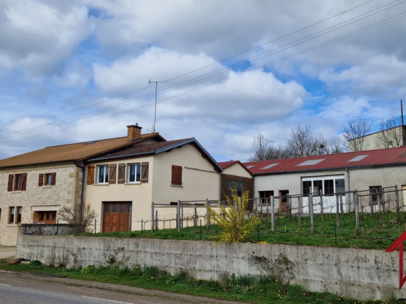 Maison en Pierre de 258 m2 avec Atelier et Grand Terrain à Villars St Marcellin