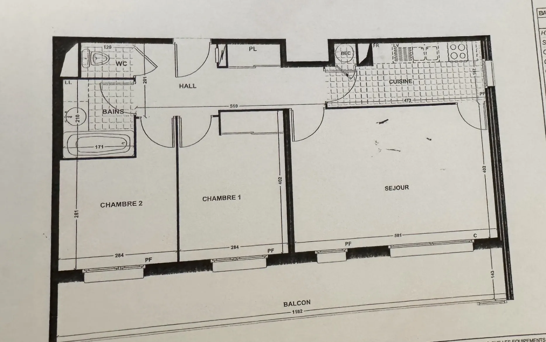 Appartement Type 3 avec Balcon, Garage et Parking à Tourcoing 