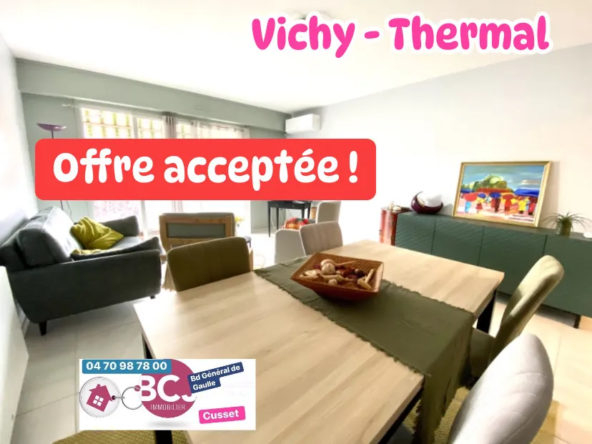 T3 rénové de 83,41 m² à Vichy avec balcons