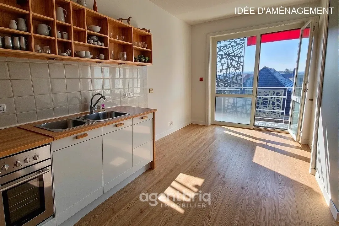 Appartement à RIEDISHEIM - Rénové, lumineux et avec vue dégagée 