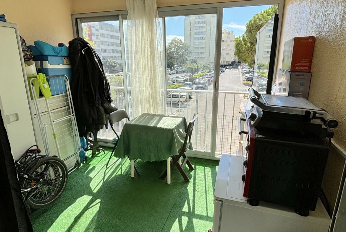 À vendre : Studio avec loggia à Carnon Centre 