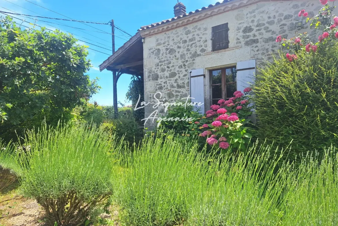 Charmante maison en pierre avec piscine et pigeonnier à Prayssas 