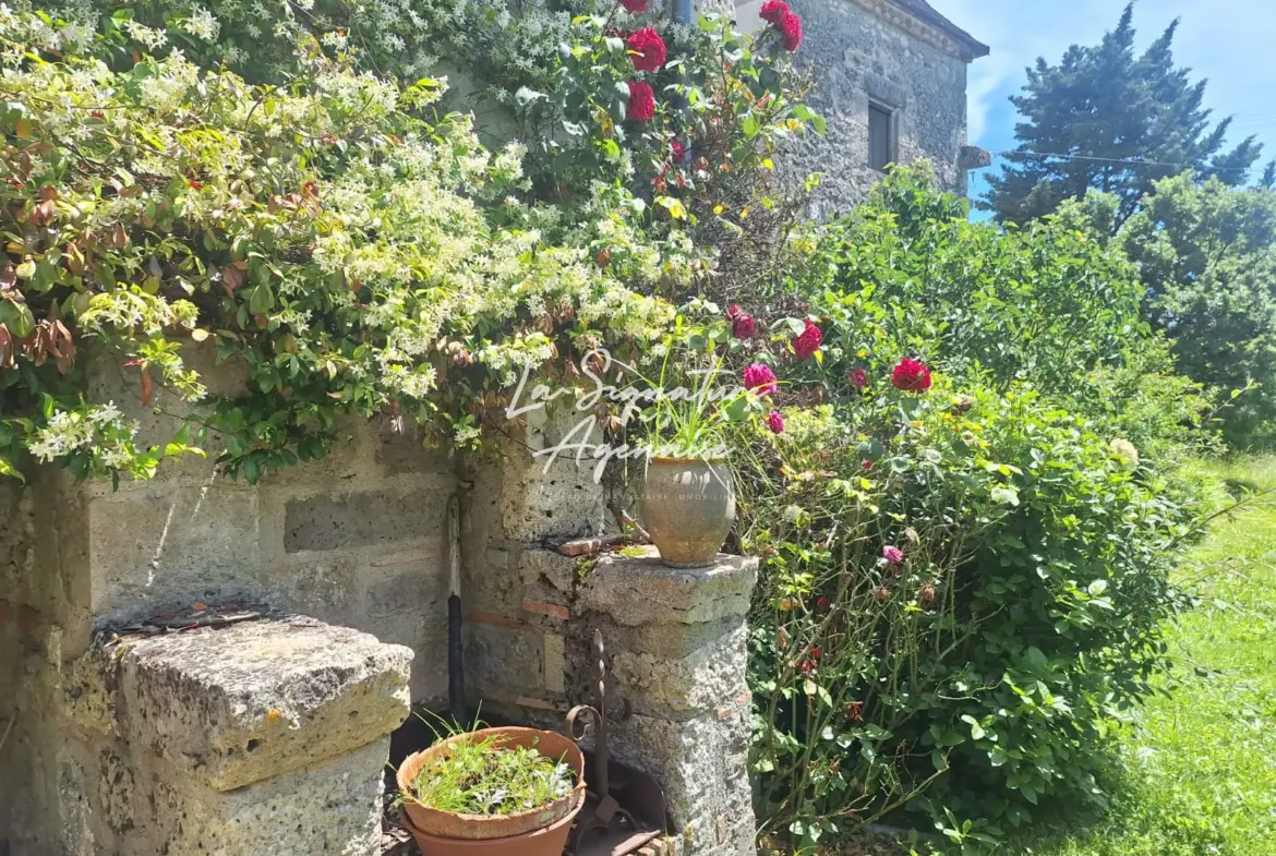 Charmante maison en pierre avec piscine et pigeonnier à Prayssas 