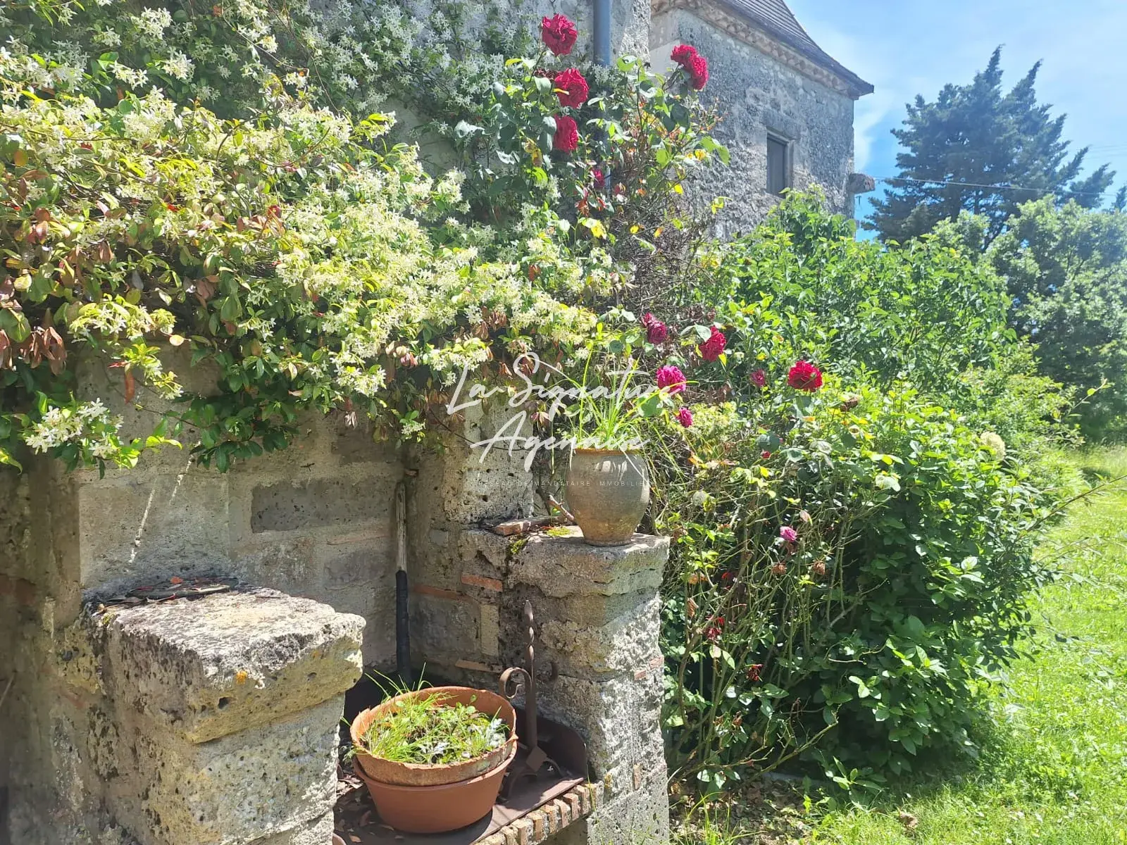 Charmante maison en pierre avec piscine et pigeonnier à Prayssas 