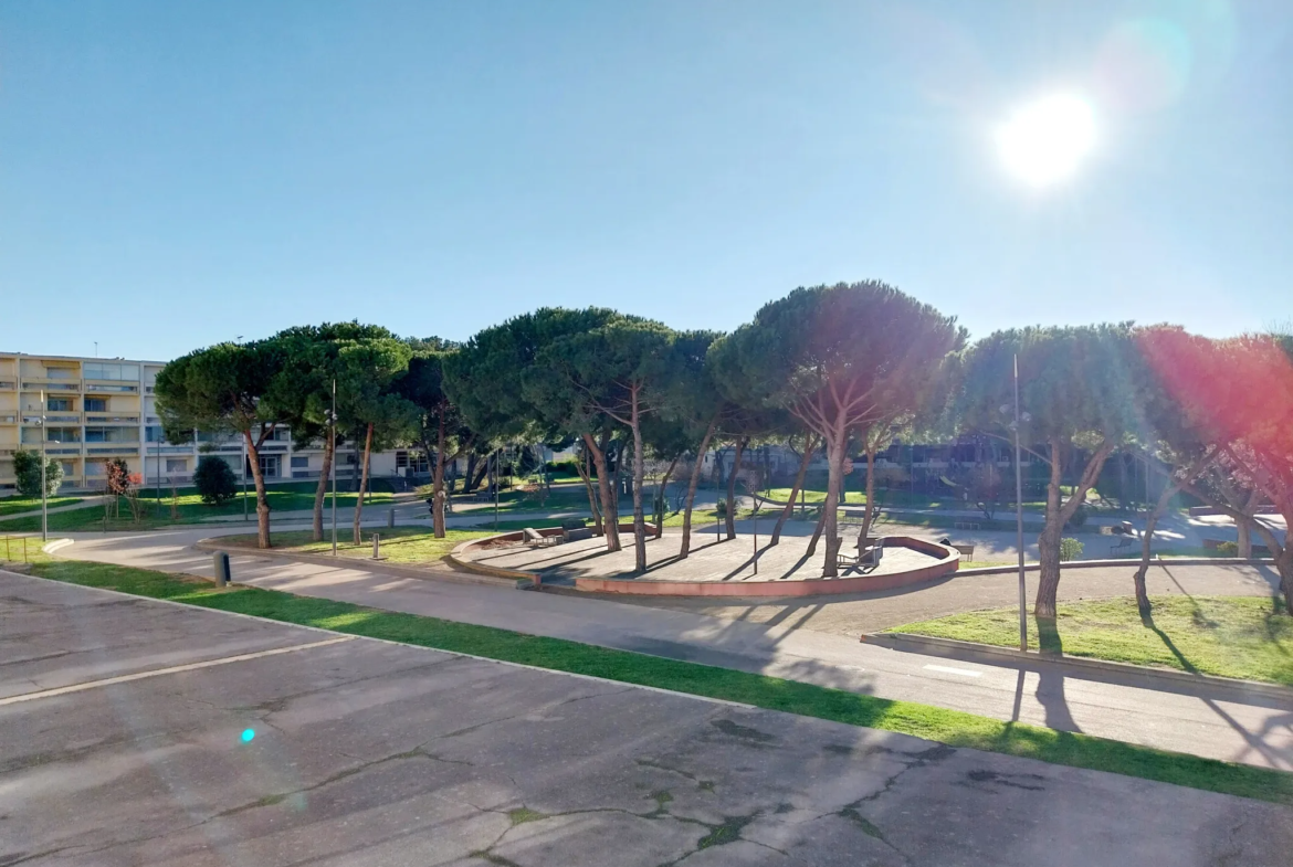 Appartement T1 avec vue sur le parc Charles de Gaulle à Balaruc-les-Bains 