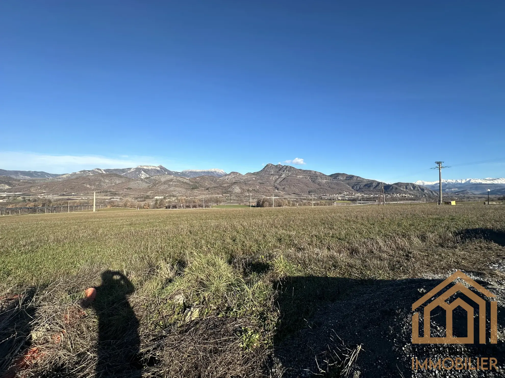 Terrain à bâtir 1645 m² avec vue montagnes à Curbans 