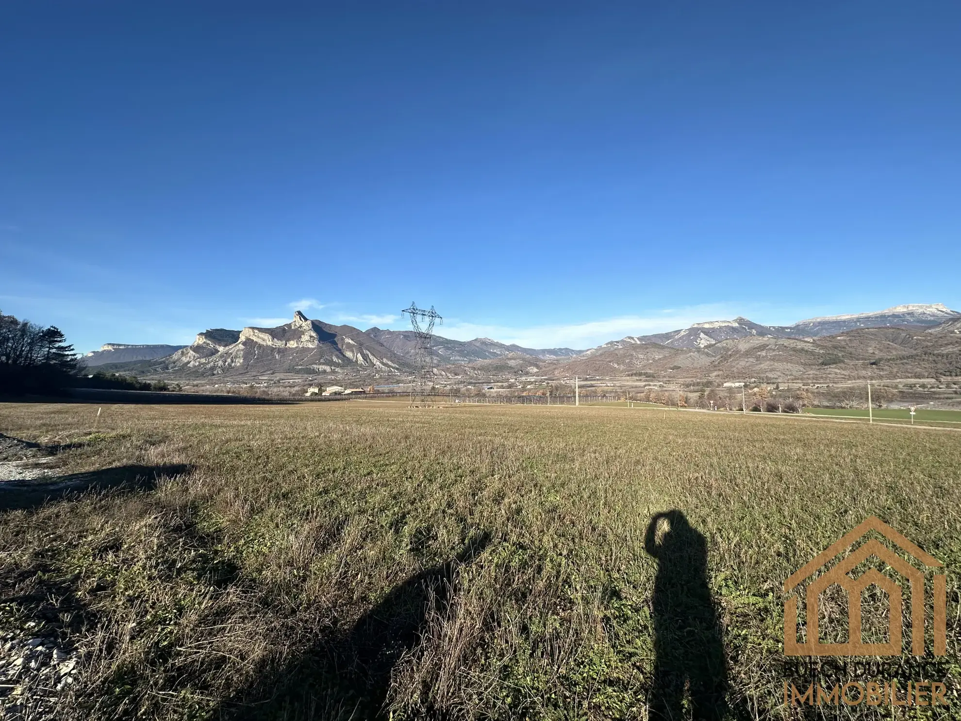 Terrain à bâtir 1645 m² avec vue montagnes à Curbans 