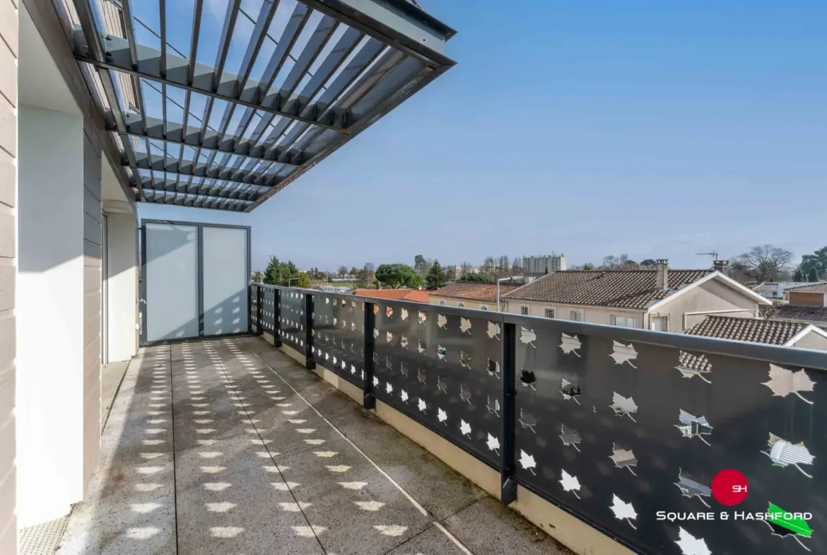 À vendre : Appartement lumineux 3 pièces avec terrasse à Mérignac 