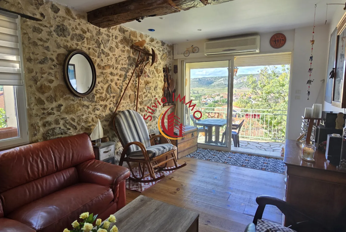 Maison de Village à Tautavel avec terrasses et vue panoramique à vendre 