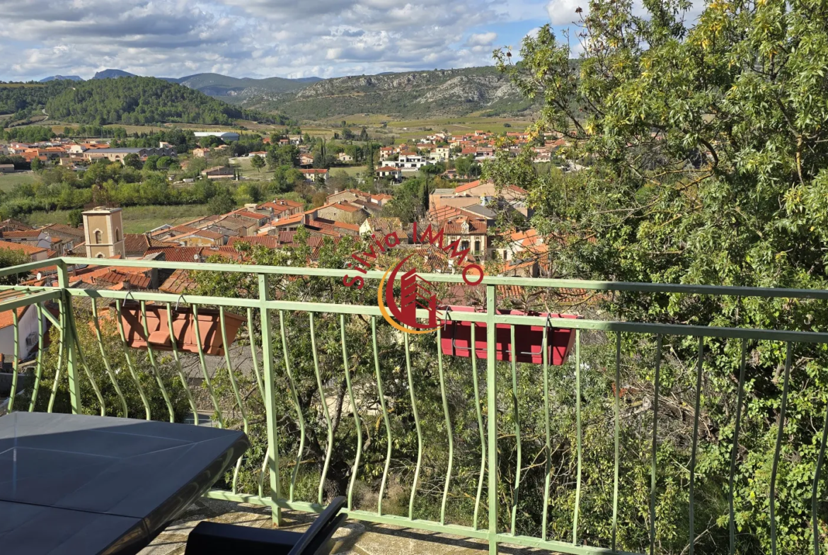 Maison de Village à Tautavel avec terrasses et vue panoramique à vendre 