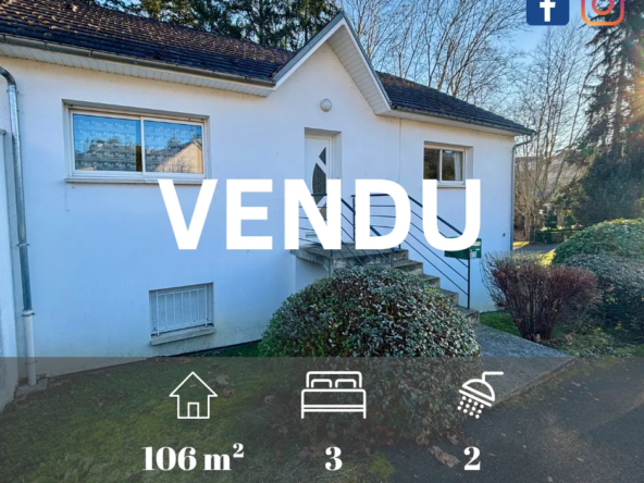 Maison à vendre à Malemort sur Corrèze - 106 m² avec balcon et garage