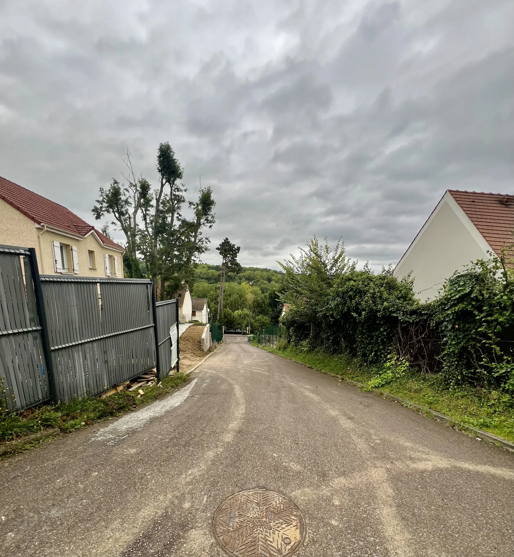 Terrain constructible à Hardricourt, vue sur les forêts du Vexin 