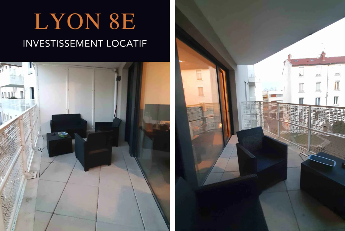 T2 Lyon 8e Avec Balcon et Garage - Investissement Locatif 