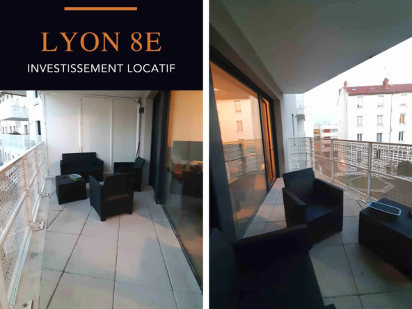 T2 Lyon 8e Avec Balcon et Garage - Investissement Locatif