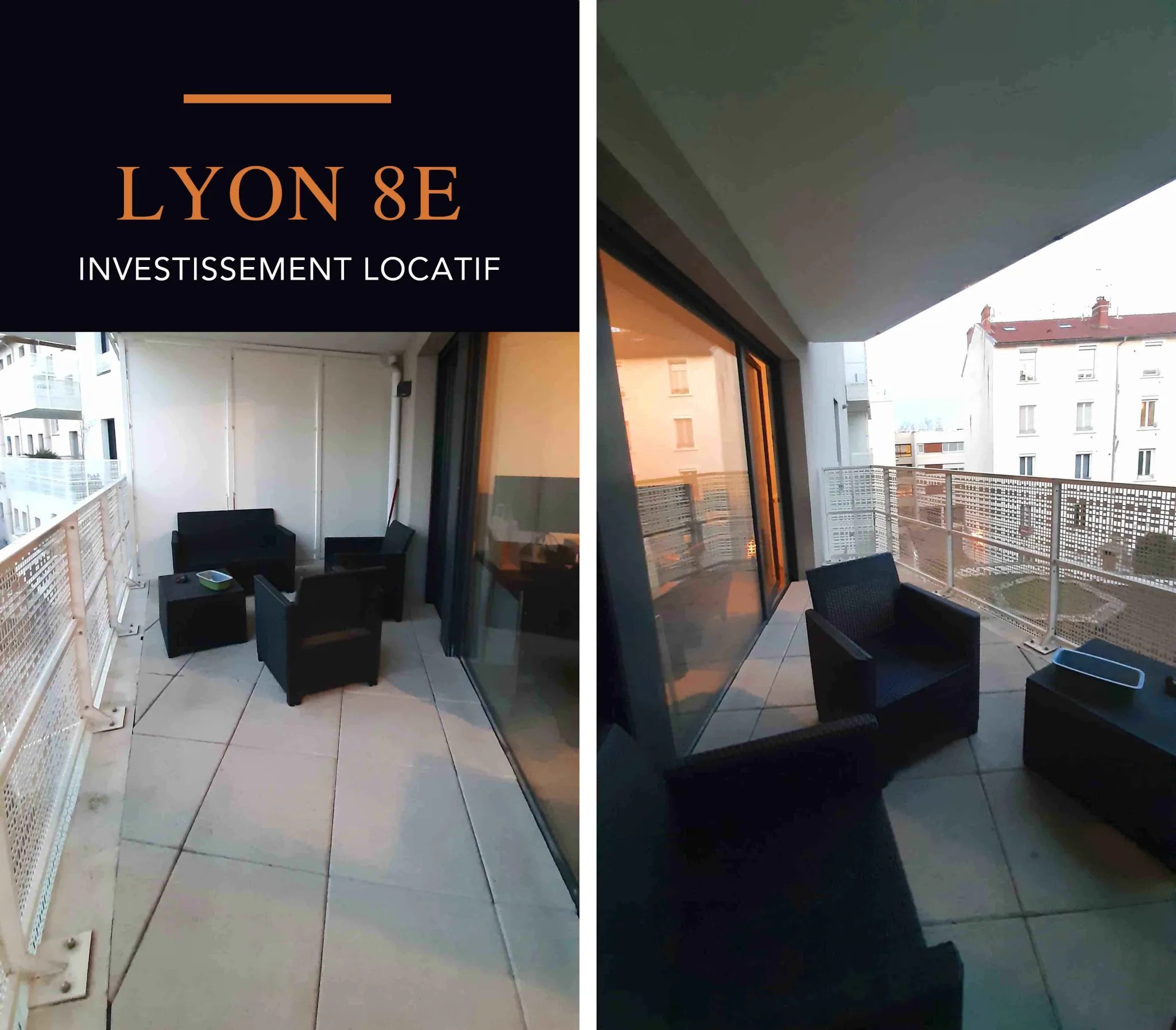 T2 Lyon 8e Avec Balcon et Garage - Investissement Locatif 