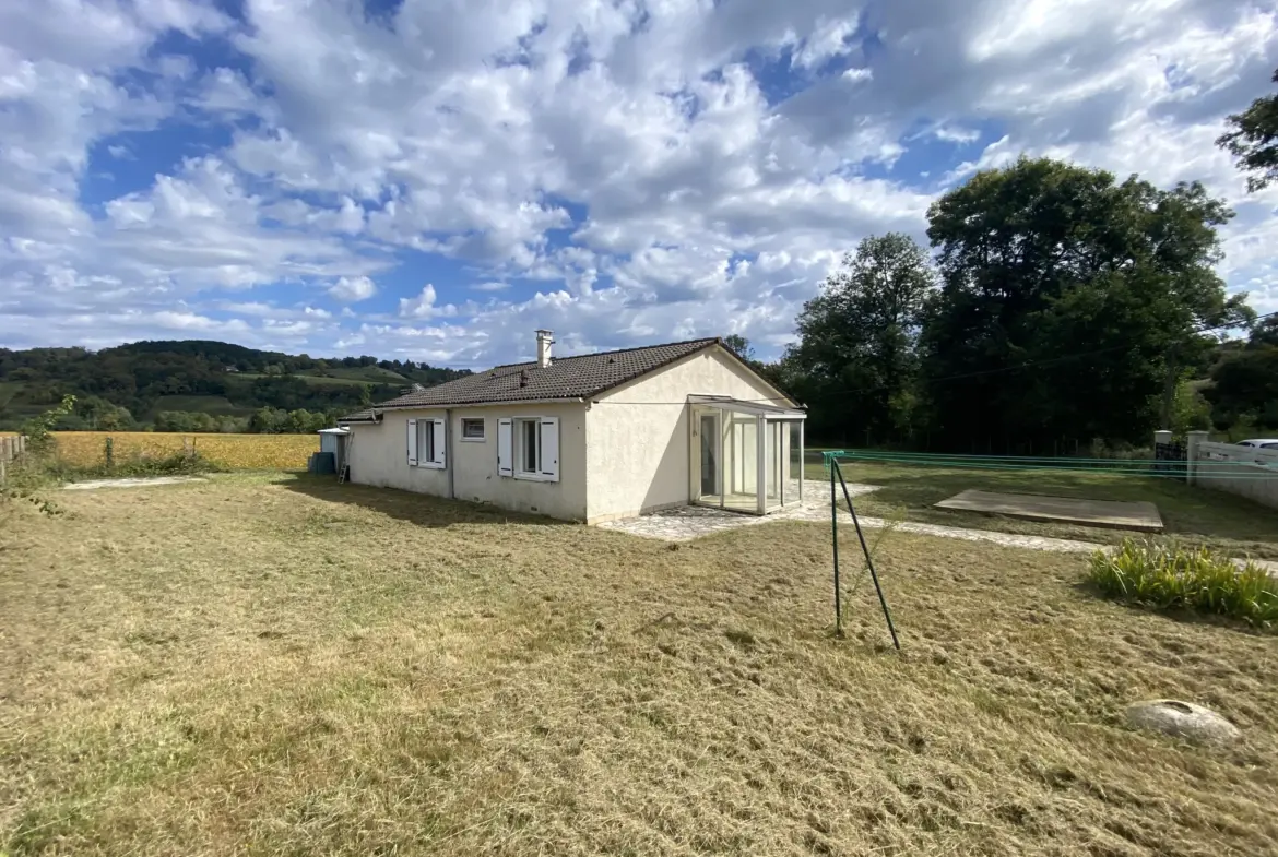 A vendre : Maison T3/4 de 75 m² à Monein avec garage et grand terrain 