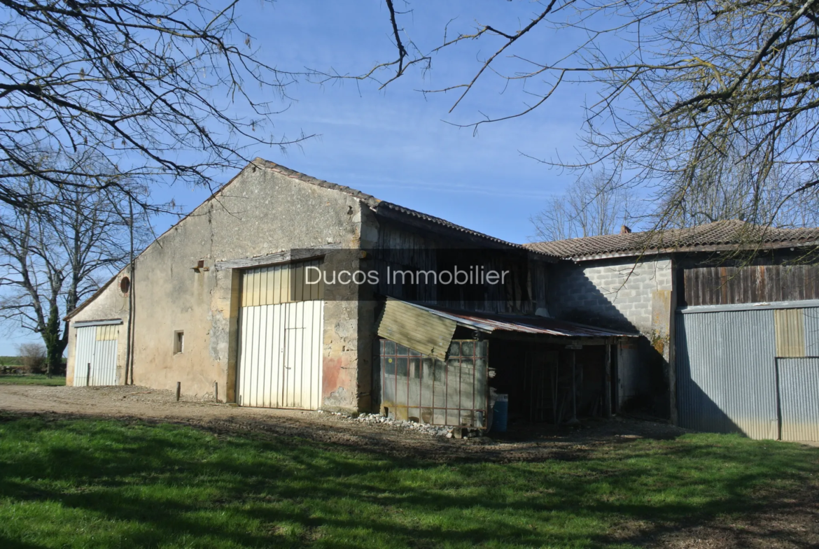 Grange à réhabiliter à Ste Bazeille sur 3 hectares 