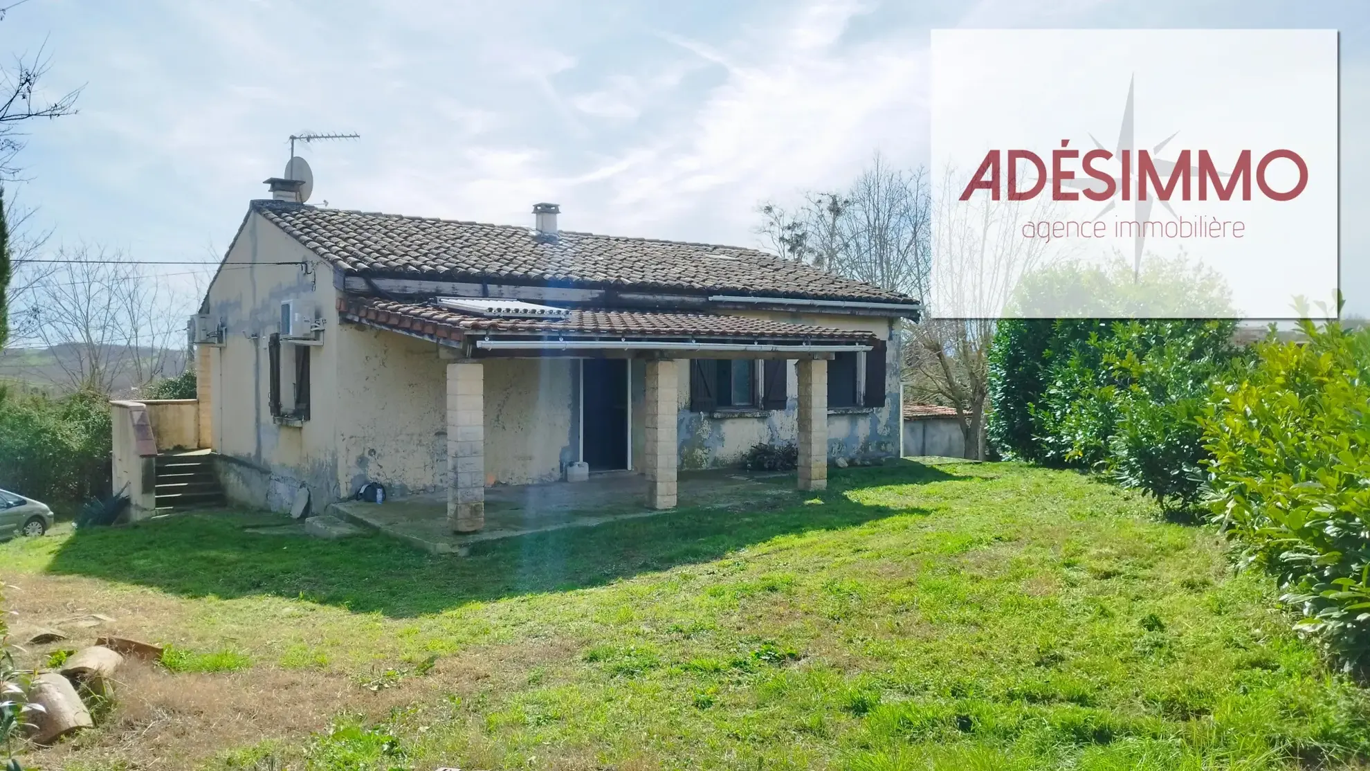 Maison de 85 m² à rénover avec terrain de 1750 m² à Lézat sur Lèze 