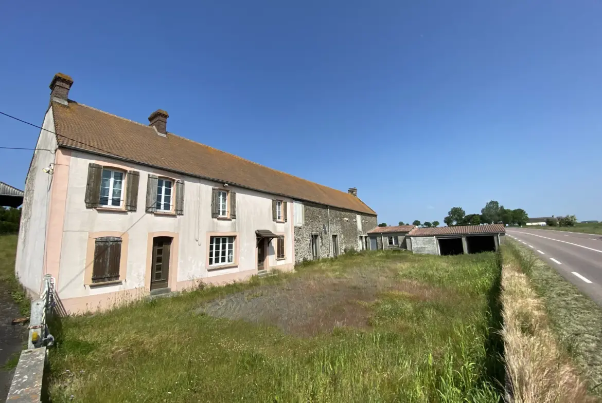 À vendre : Ancienne ferme à Croisilles avec terrain de 4675 m2 